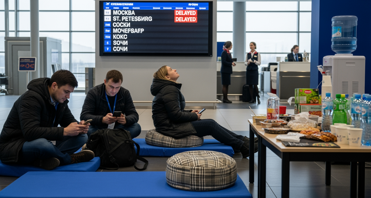 9 рейсов в Москву, Петербург и Сочи задержаны в Нижнем Новгороде из-за мер безопасности
