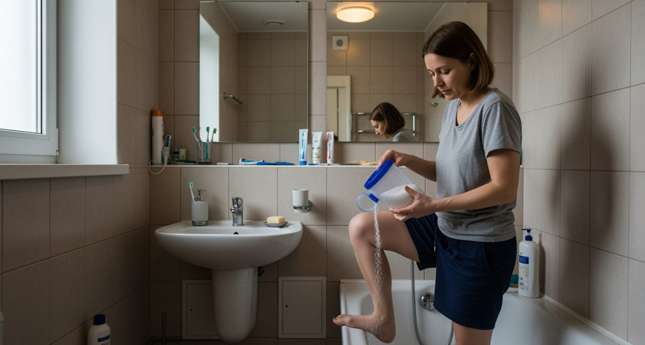 Промывание ног солью от негатива: что говорят древние практики и врачи