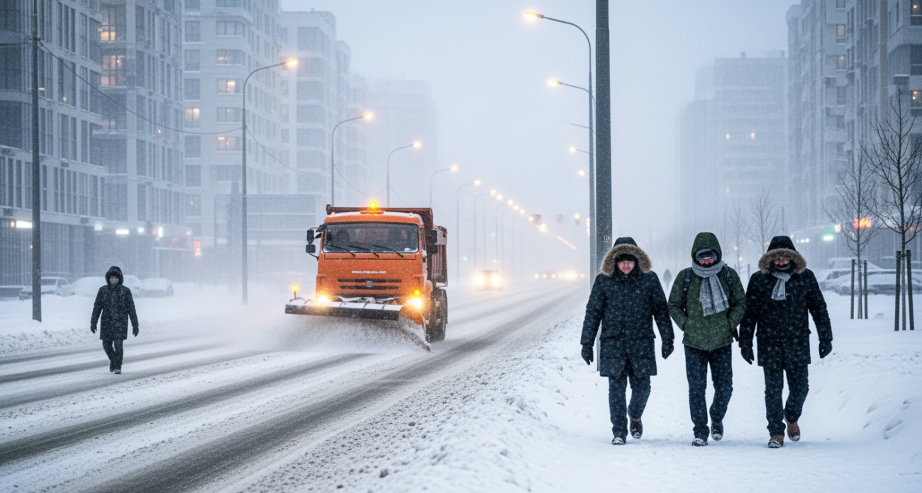 Ледяной кулак «Тамары» сжимает Россию: карта рекордных морозов и снежных заносов этой недели