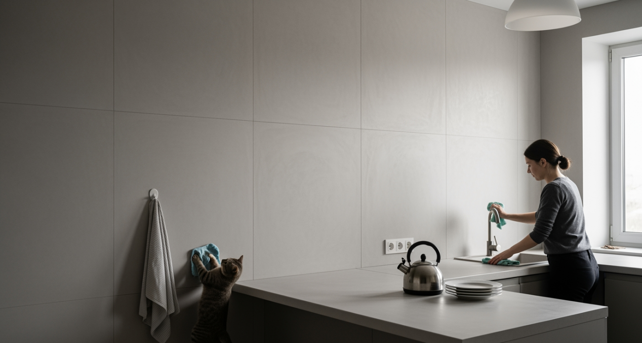 Кошки больше не портят стены: новое покрытие переживет любые когти и прослужит два десятка лет