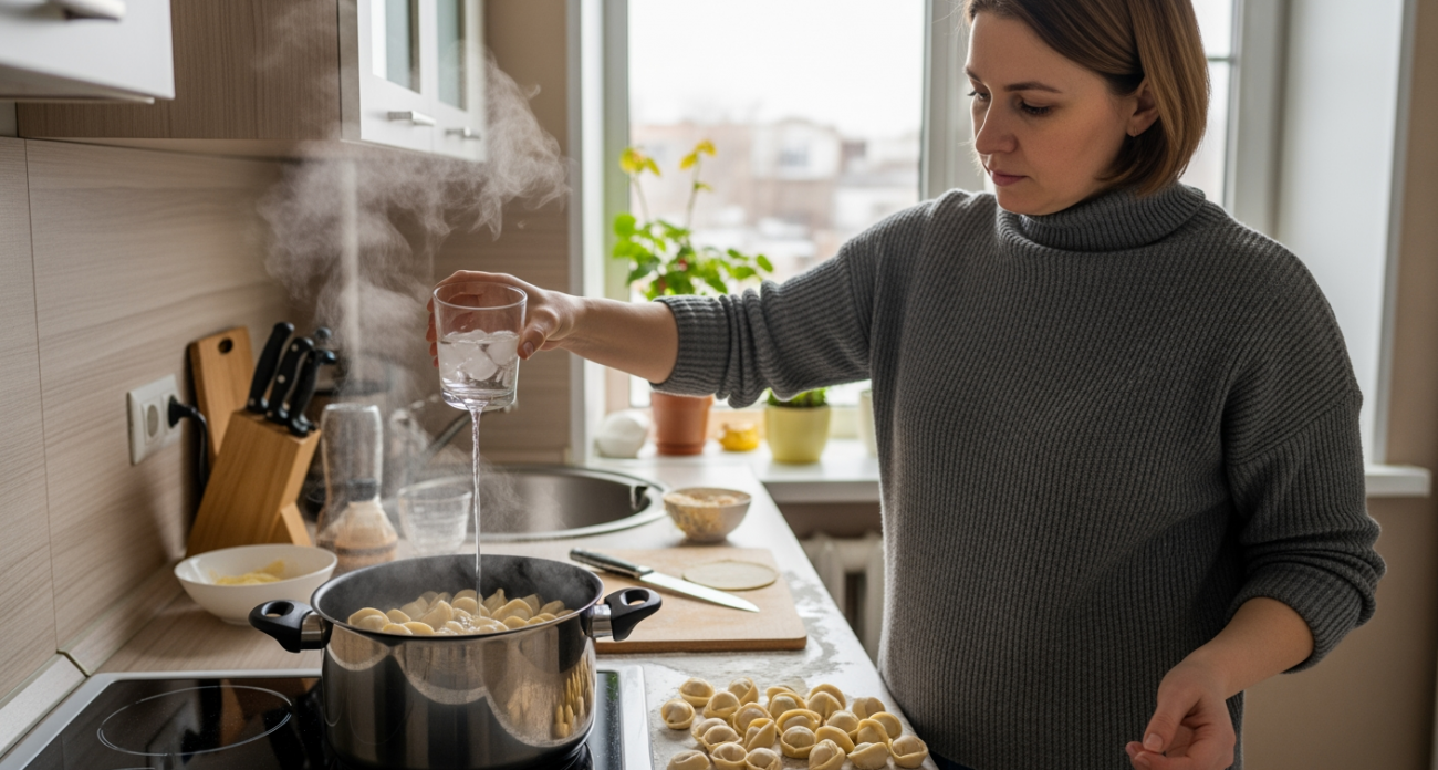 Один простой трюк с ледяной водой превращает обычные пельмени в блюдо уровня дорогого ресторана