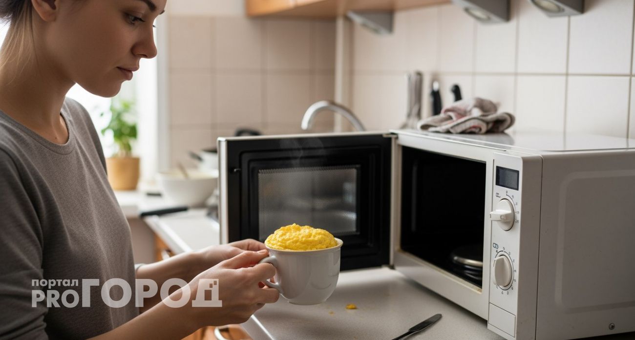 Яйца не варю и не жарю: разбиваю 2 яйца в кружку и готовлю быстрый омлет в микроволновке - легко и вкусно
