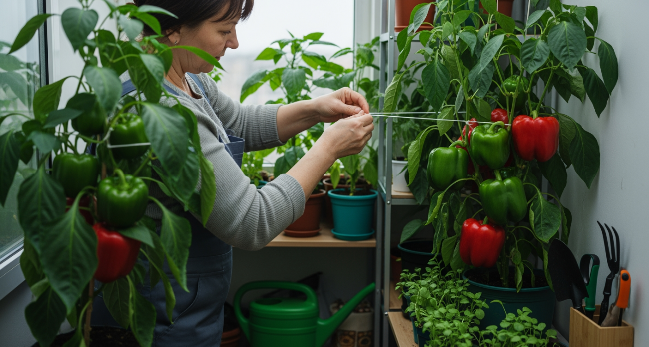 Простые капроновые колготки превратили мои хилые перцы в гигантов — соседи не верят глазам