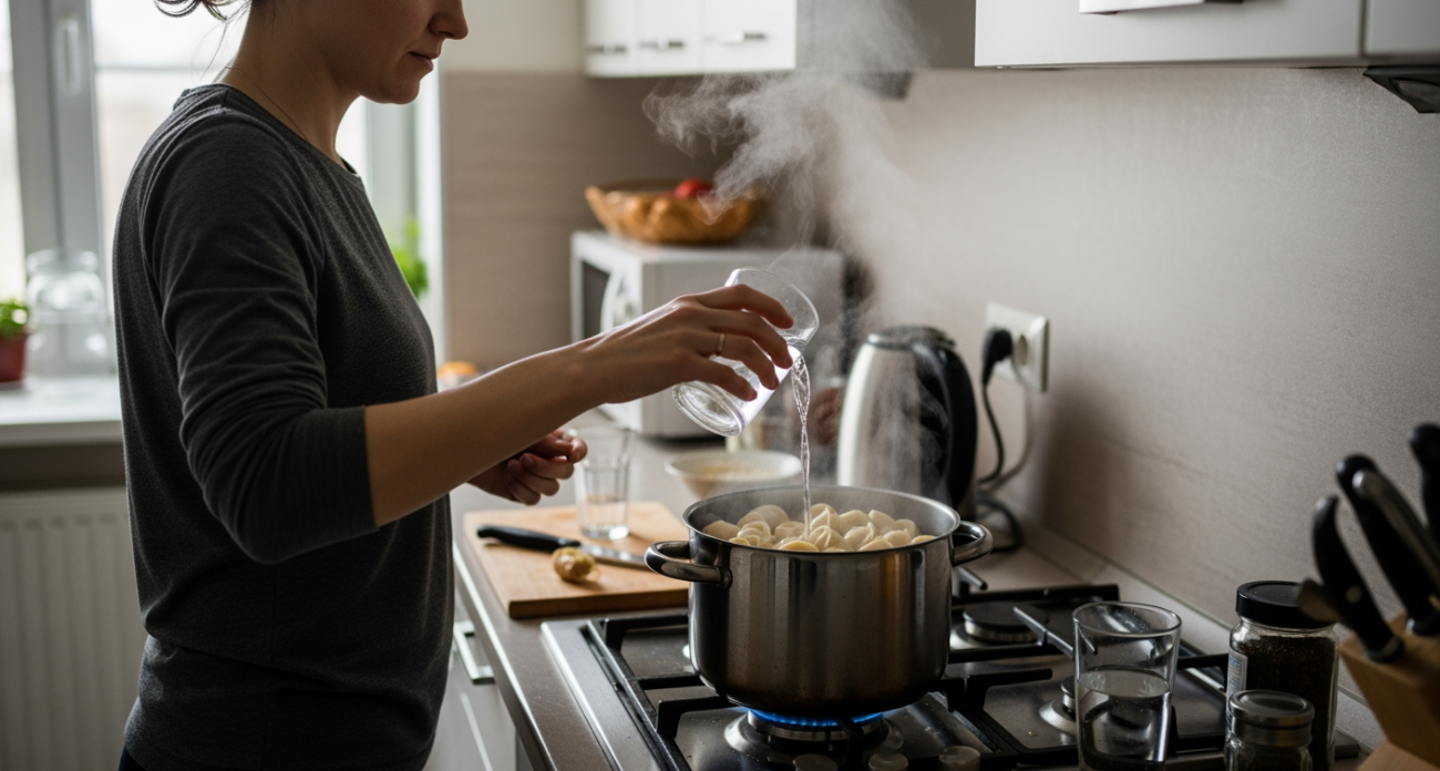 Простой трюк с ледяной водой делает из дешёвых пельменей деликатес как в элитном ресторане