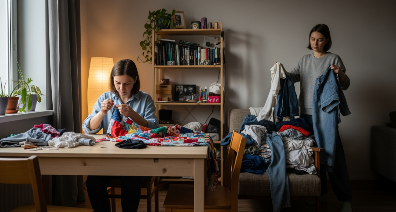 Из забытых лоскутков делаю стильные вещи которые не отличить от магазинных