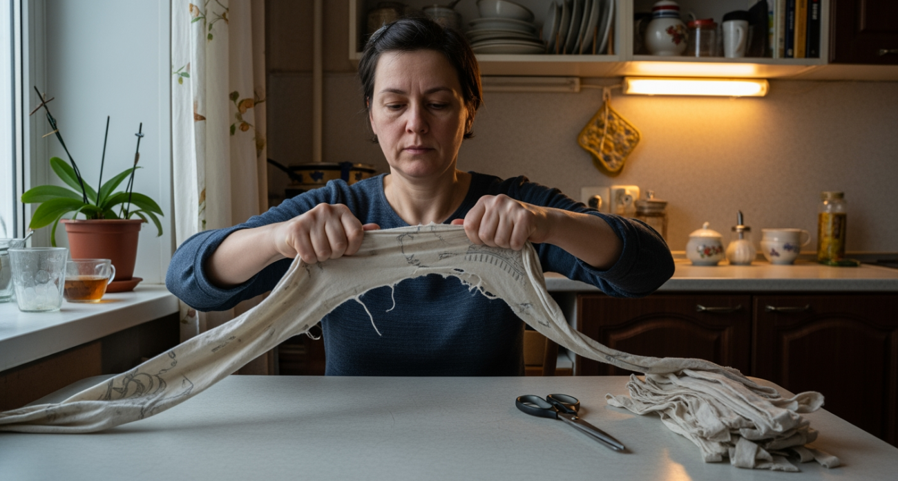 Из старых простыней делаю нужные вещи для дома быстрее чем за четверть часа