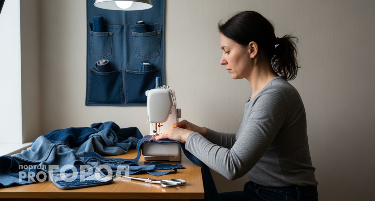 Выбросить джинсы или сделать из них 7 нужных вещей для дома и сэкономить тысячи рублей