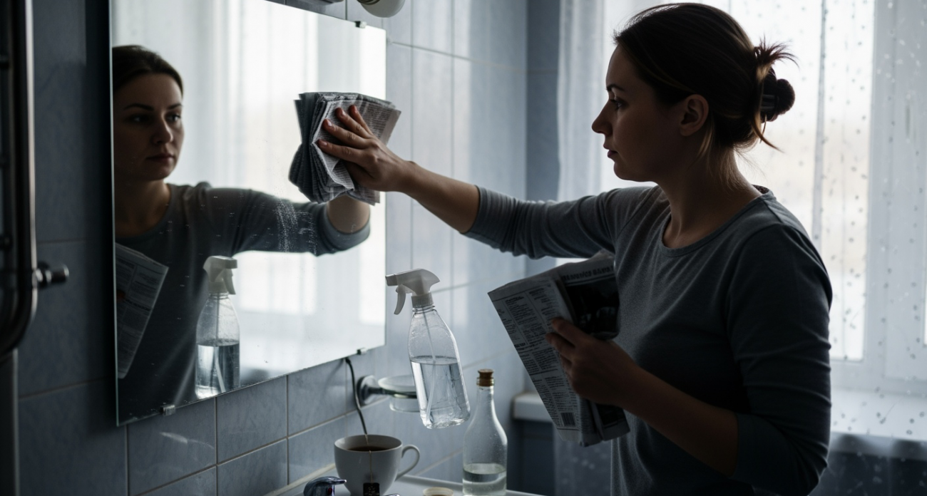 Тряпки больше не в моде - газетами мою стекла и даже без средств как полированные 