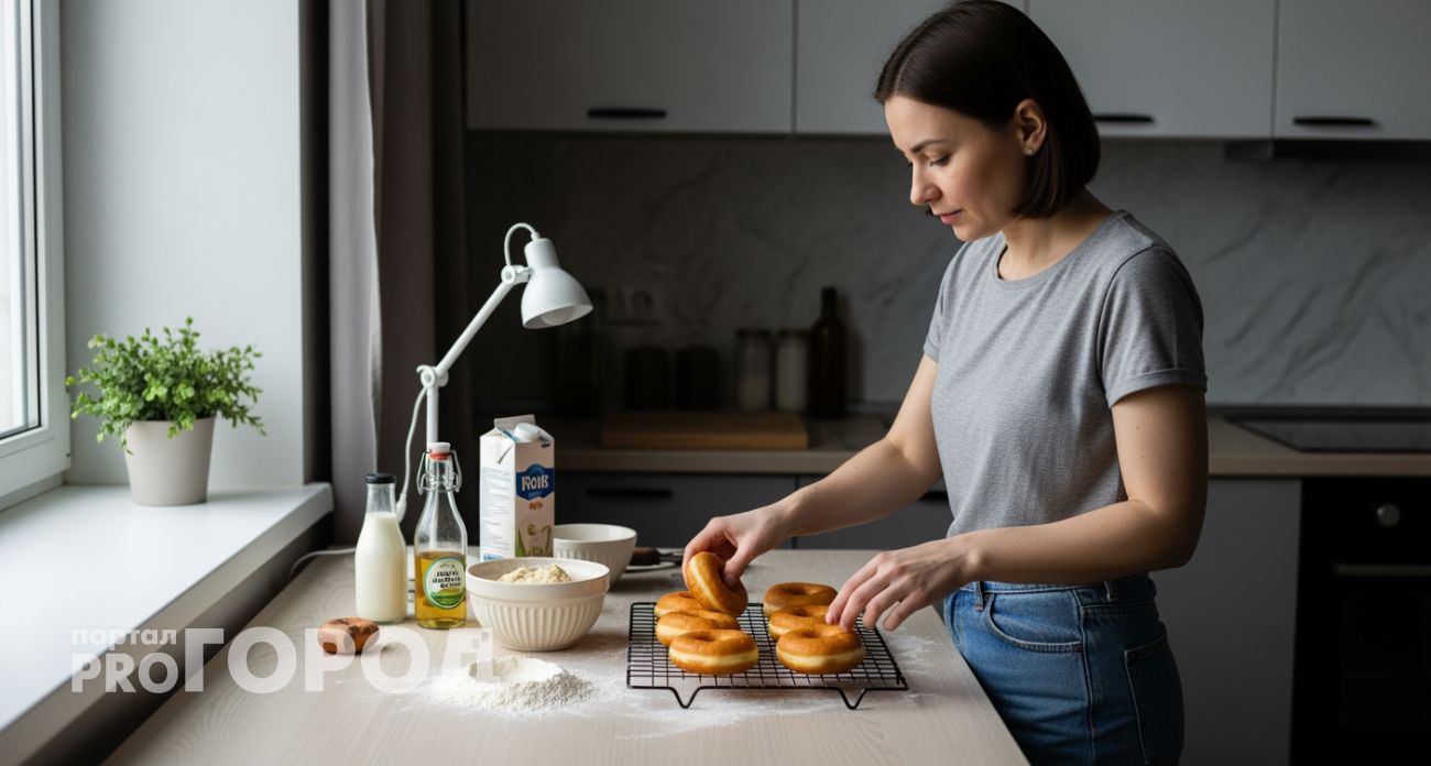 Три простых продукта и полчаса времени — пончики получаются такие мягкие, что тают во рту