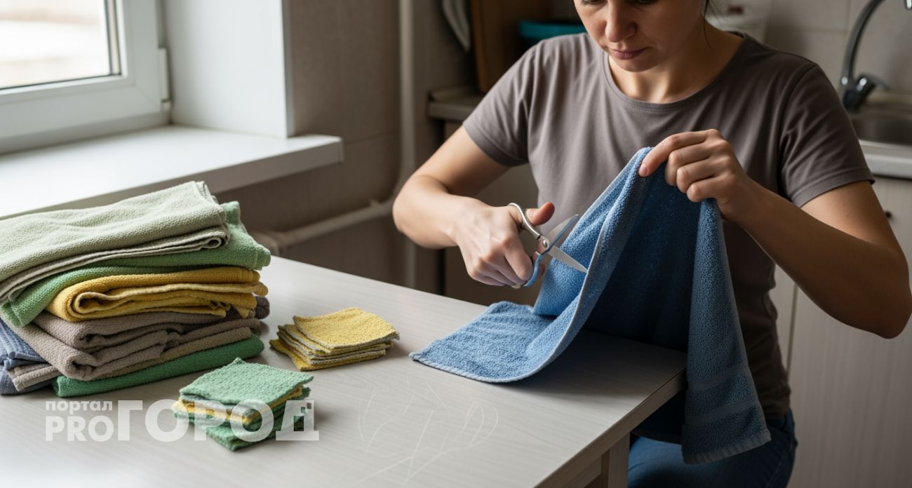 Превращаю потрепанные полотенца в незаменимые помощники по дому — 8 хитростей экономной хозяйки