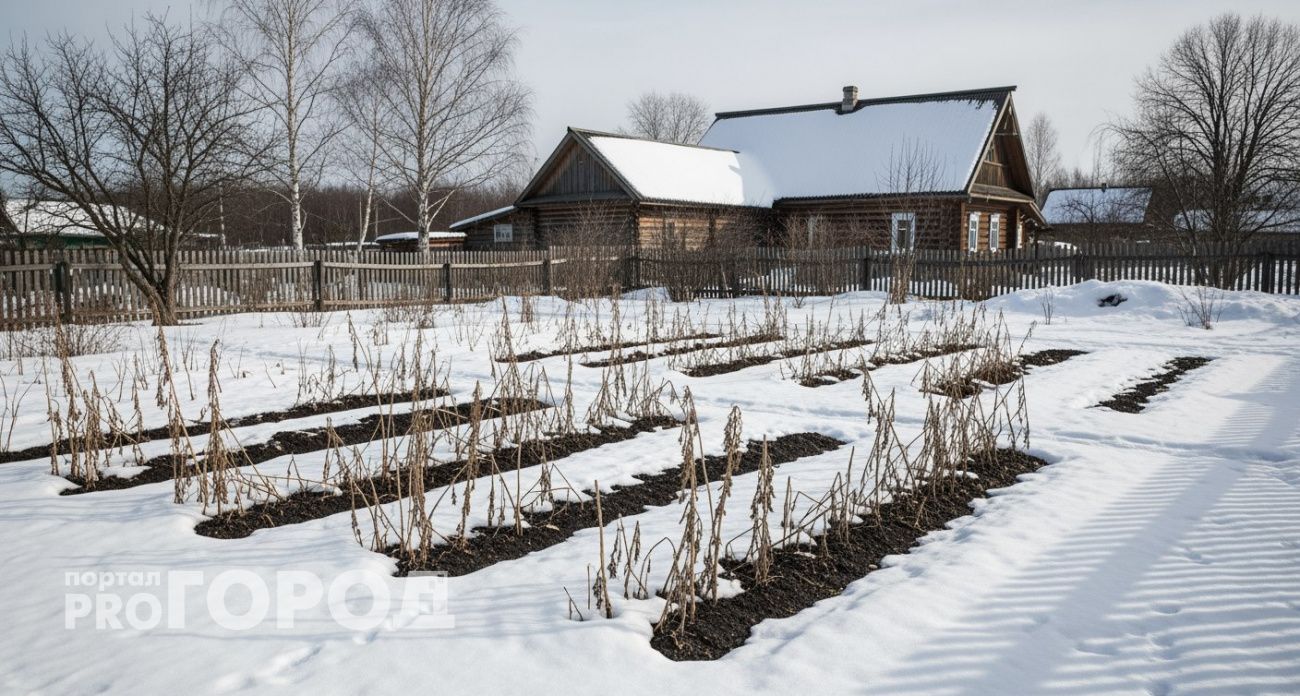 Миска крупы вместо 10 кг навоза: бросаем прямо на снег – весной почва будет мягкой, словно шелк