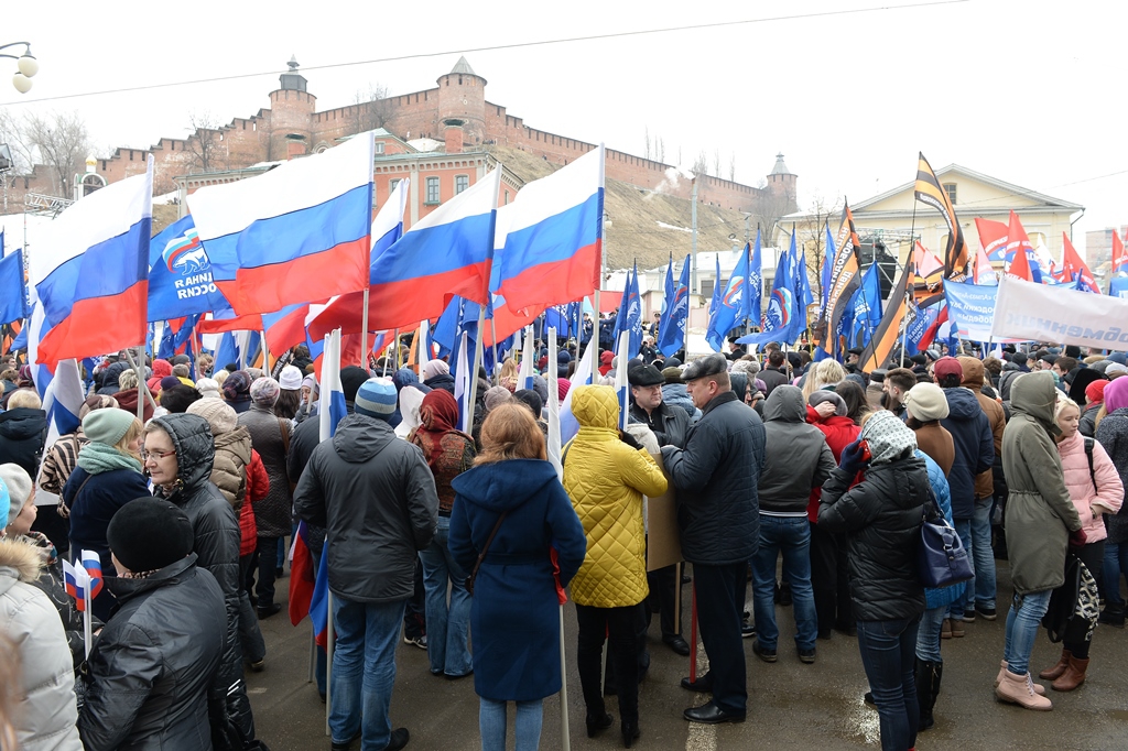Более семи тысяч нижегородцев посетили митинг в честь присоединения Крыма