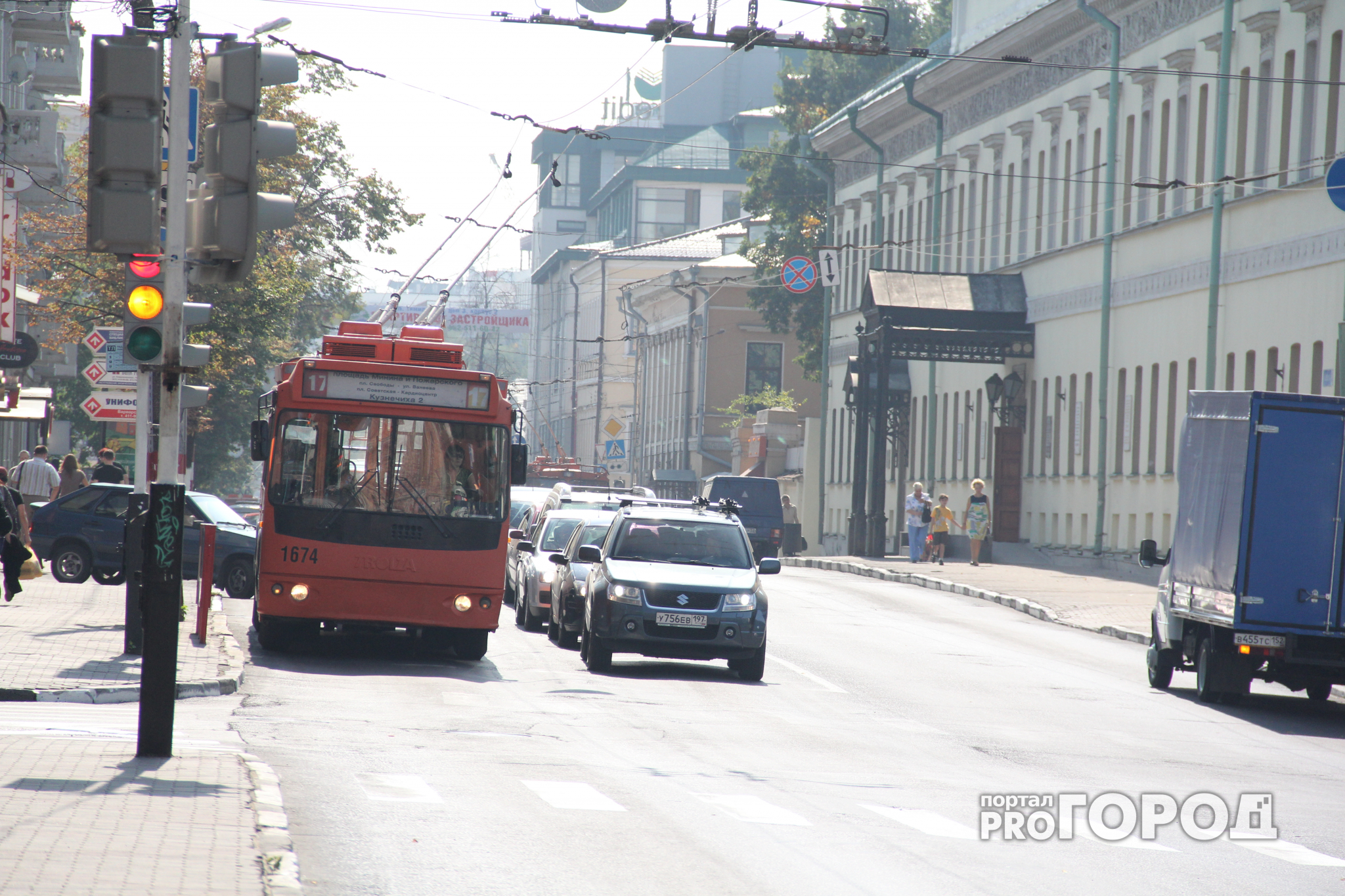 В центре Нижнего Новгорода вводятся изменения в движении транспорта