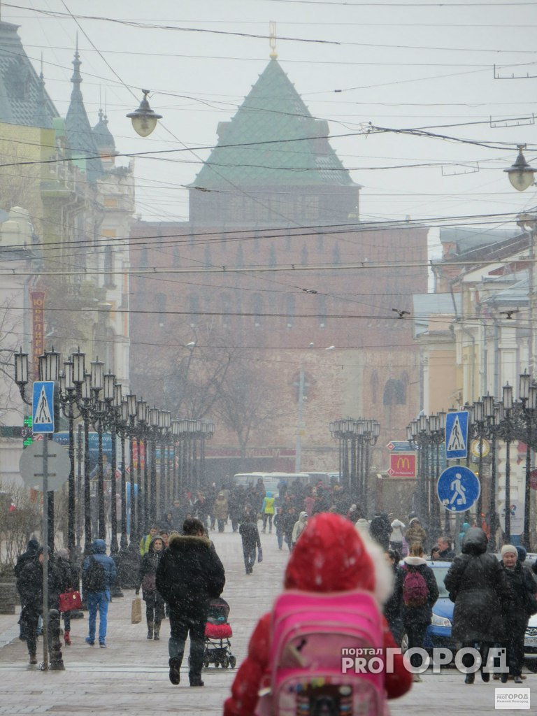В Нижнем Новгороде ожидается снег с дождем
