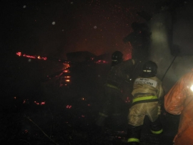 В Нижегородской области семейная пара заживо сгорела в собственном доме