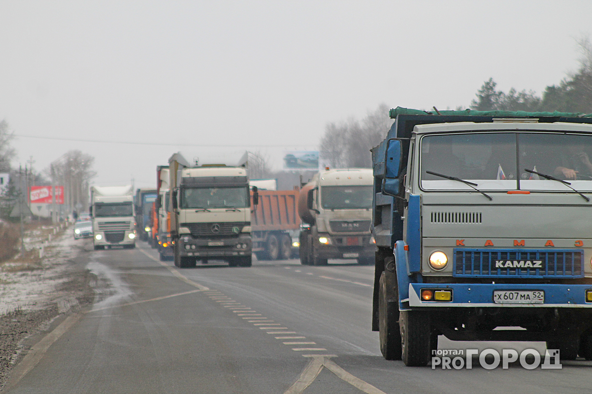 На трассе М-7 в Нижегородской области изменится схема движения транспорта