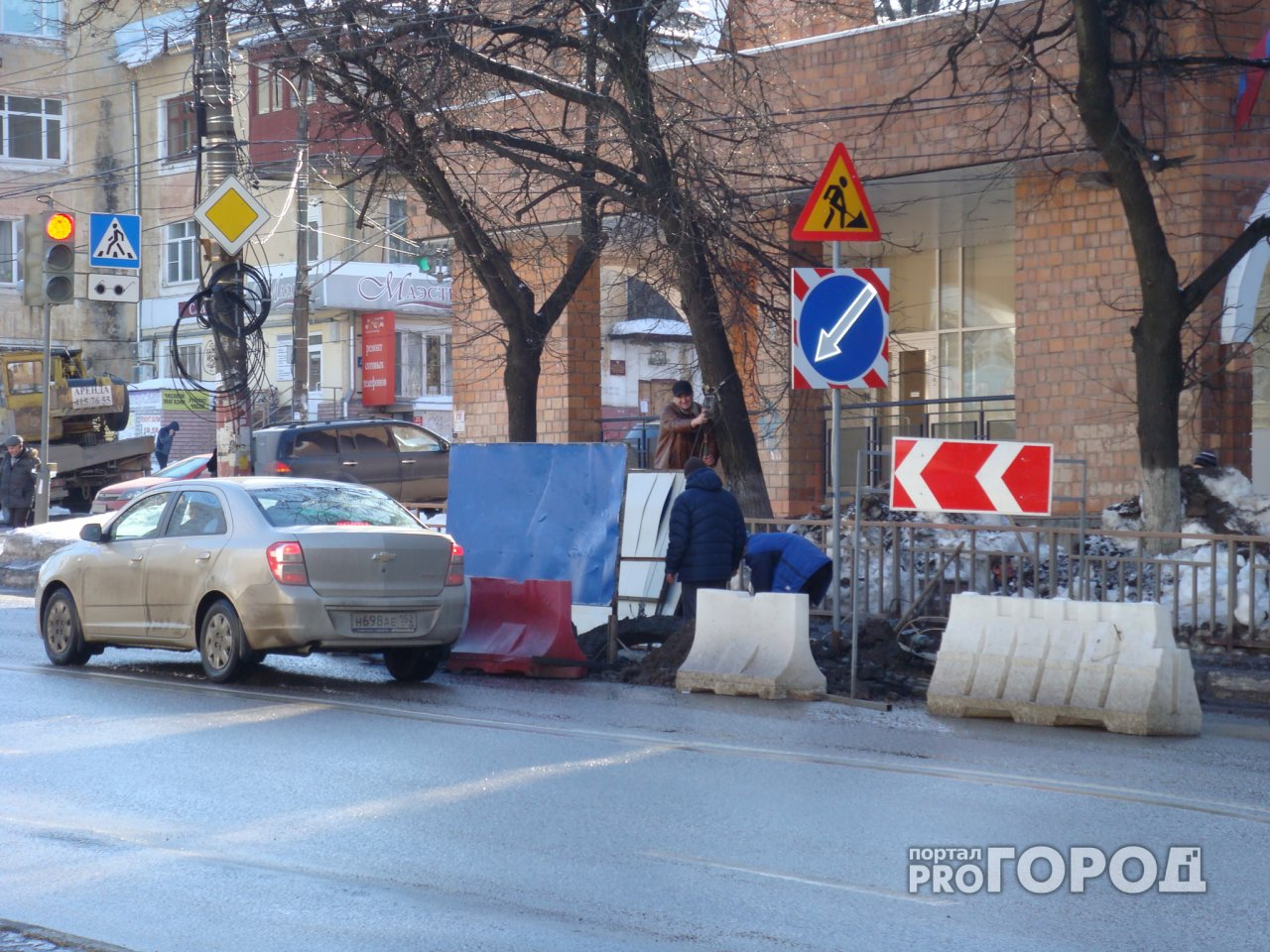 На одной из нижегородских улиц введены ограничения движения