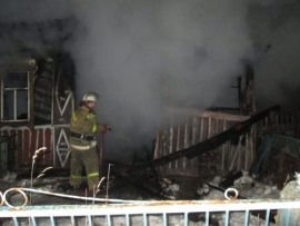 В Нижегородской области из-за неисправности электрооборудования сгорел дом