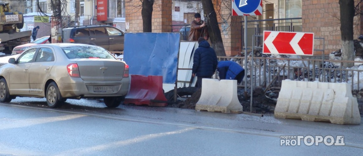 На одной центральных улиц Нижнего Новгорода ограничили движение транспорта