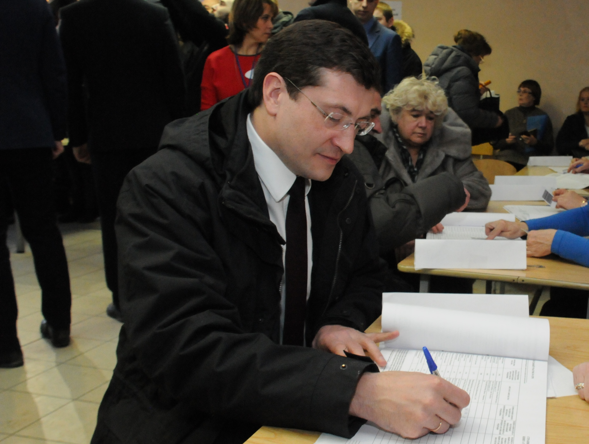 Глава Нижегородской области Глеб Никитин проголосовал на выборах Президента