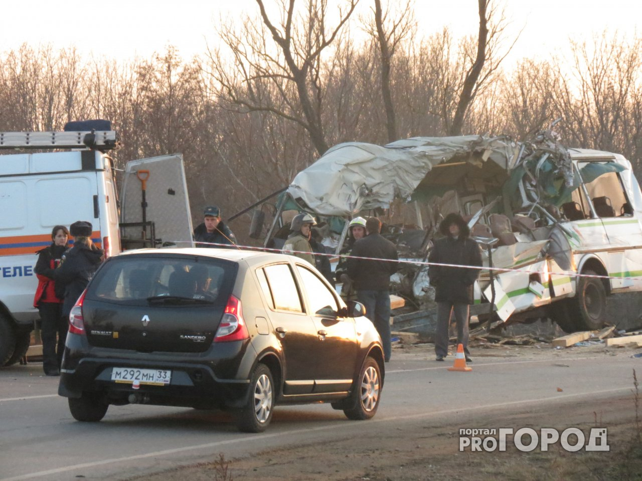 Три человека пострадали в столкновении "Лады" и автобуса в районе Лукоянова
