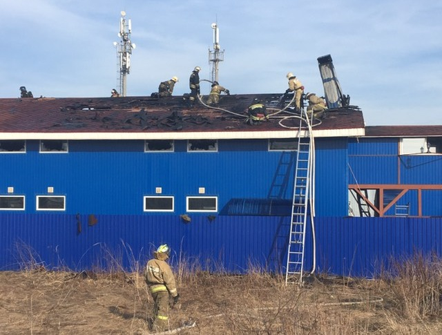 В Московском районе произошел пожар на складе