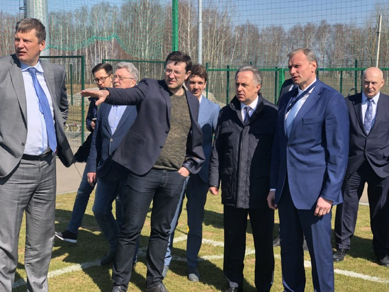 Виталий Мутко посетил тестовый матч на стадионе "Нижний Новгород"