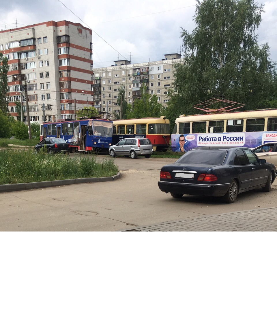 Два трамвая столкнулись лоб в лоб в Нижнем Новгороде