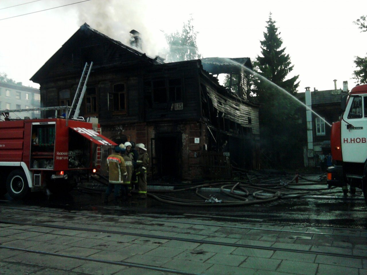 Пожар уничтожил жилой дом в Починковском районе