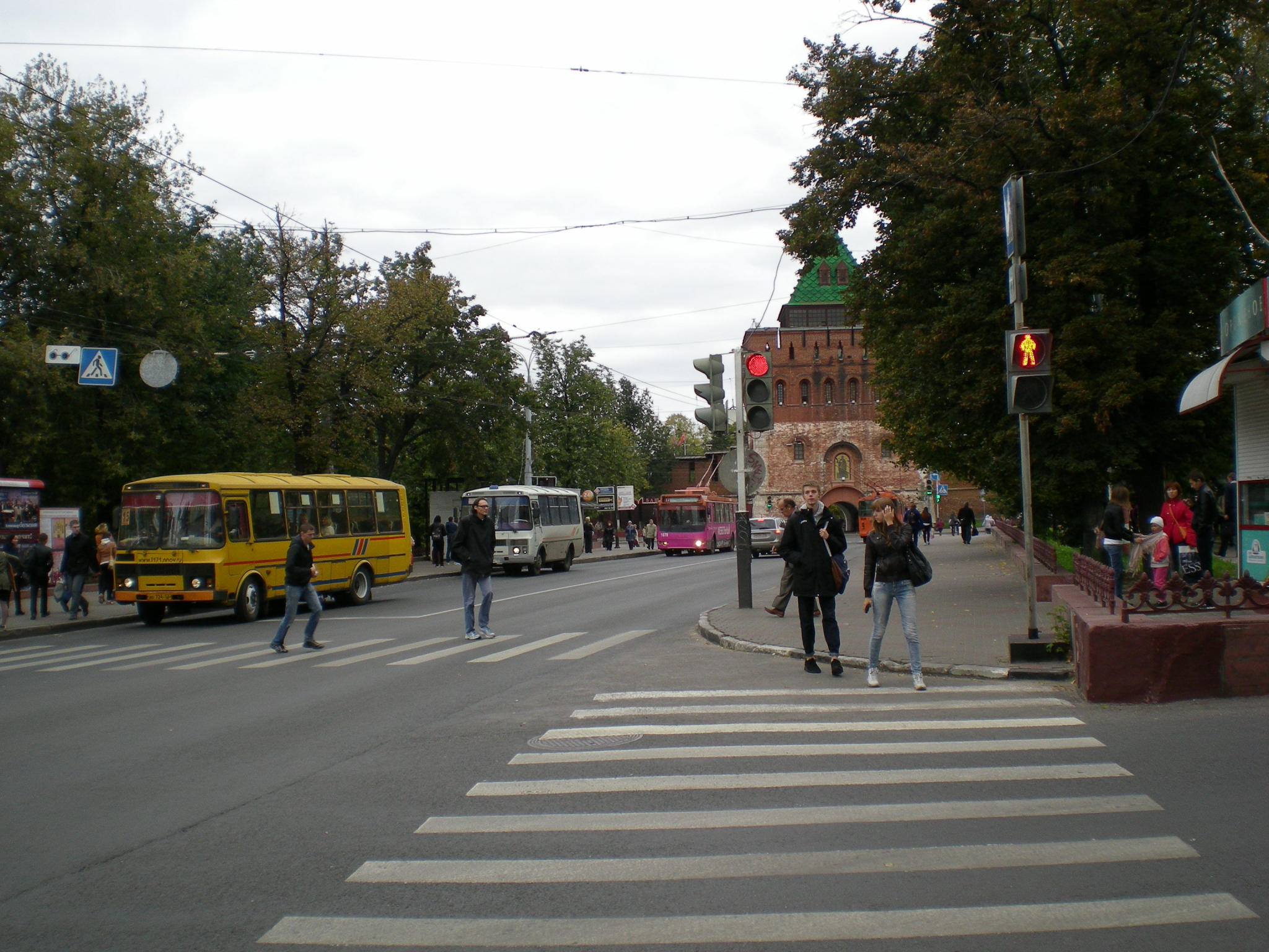 Движение транспорта перекрыли в центре Нижнего Новгорода из-за смотра полиции