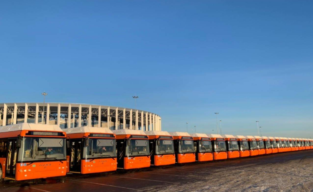 50 новых автобусов «ЛиАЗ» прибыли в Нижний Новгород