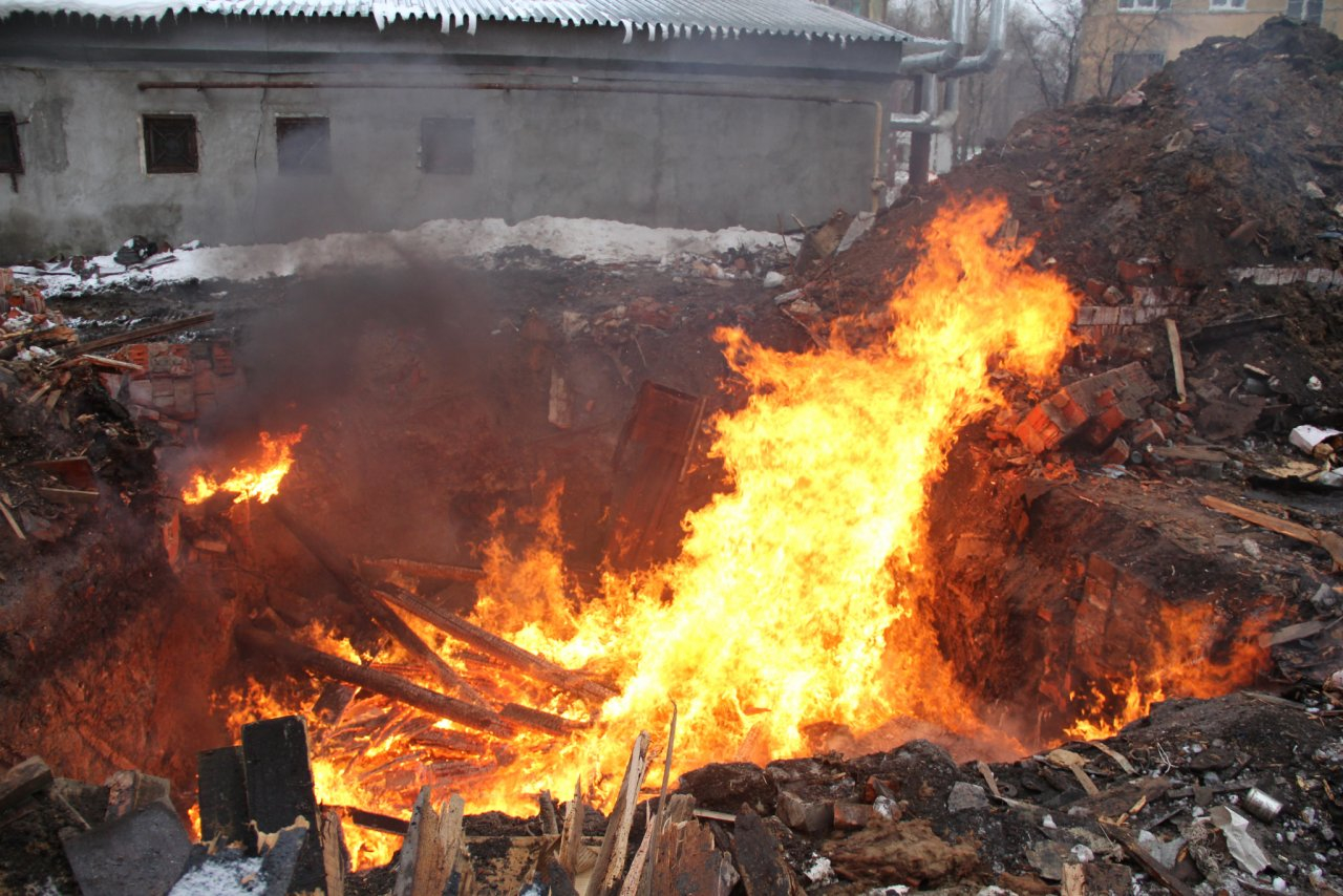 Burn 30. Пожар в Лысковском районе сегодня. Сильный ожог после поджога сарая.