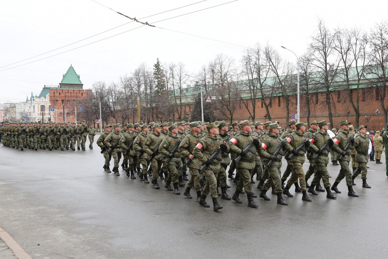 Первая репетиция Парада Победы прошла в Нижнем Новгороде
