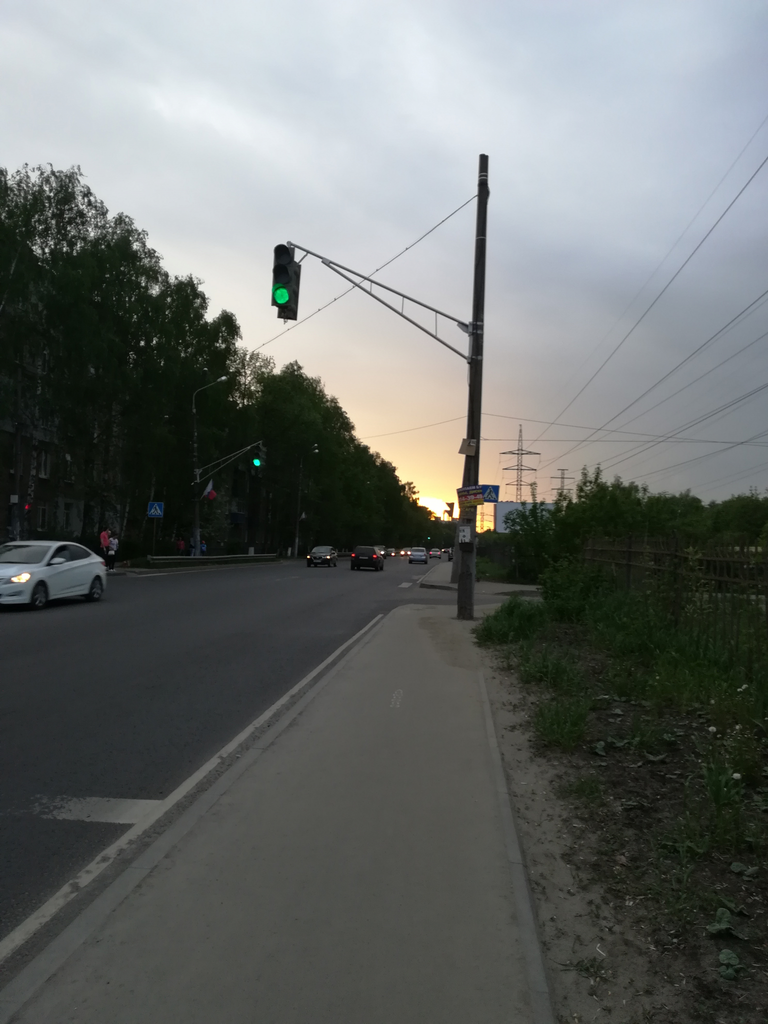 «Зеленая волна» появилась на проспекте Гагарина в Нижнем Новгороде