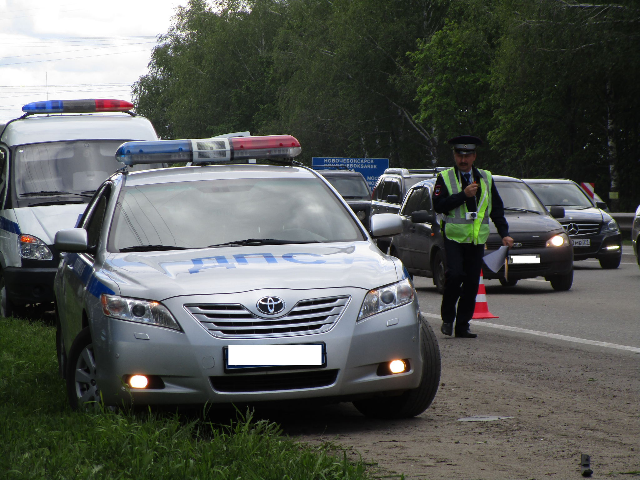 Четыре автомобиля столкнулись на Казанском шоссе: есть пострадавшие