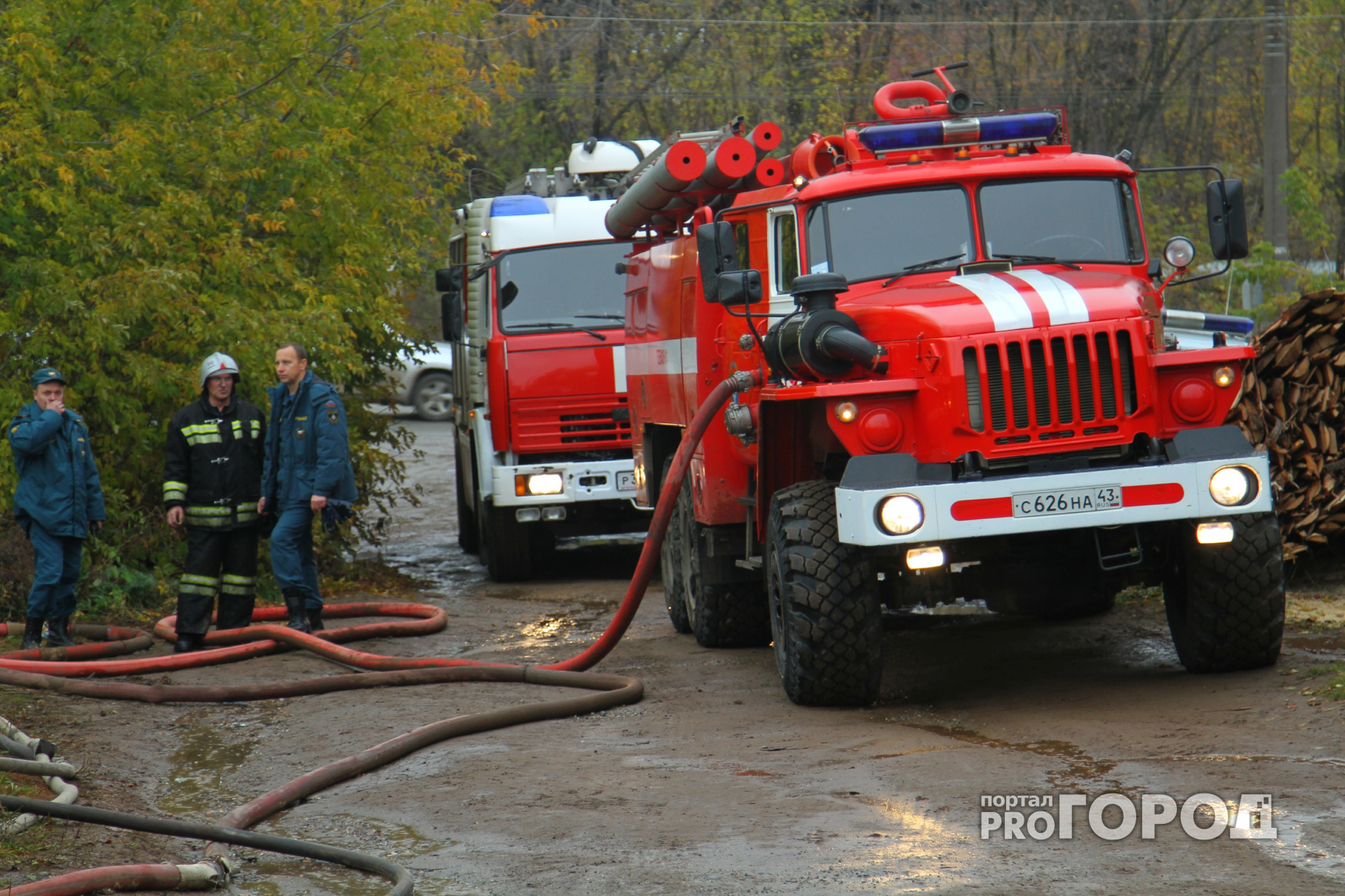 Пожар вспыхнул на Выксунском металлургическом заводе