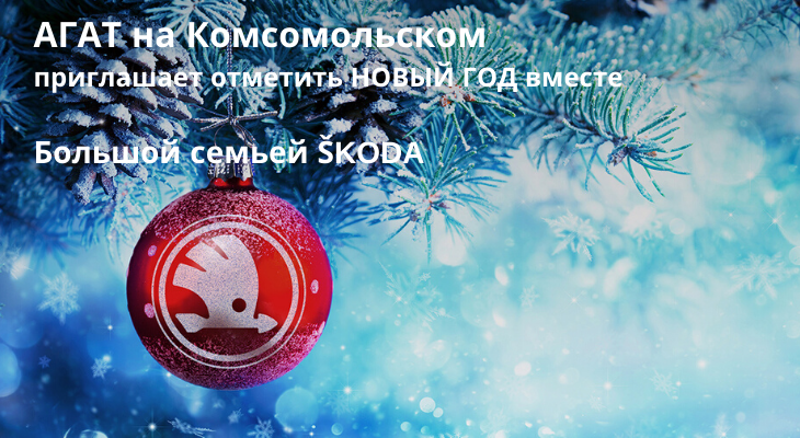 АГАТ на Комсомольском приглашает отметить Новый год вместе в Автозаводском парке.