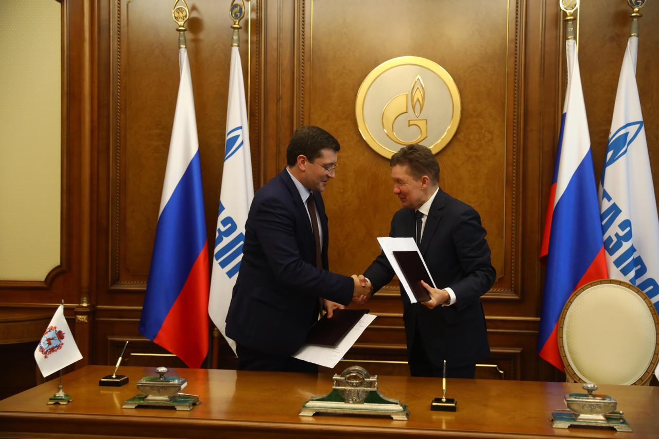 Глеб Никитин и председатель правления «Газпрома» подписали карту по взаимодействию