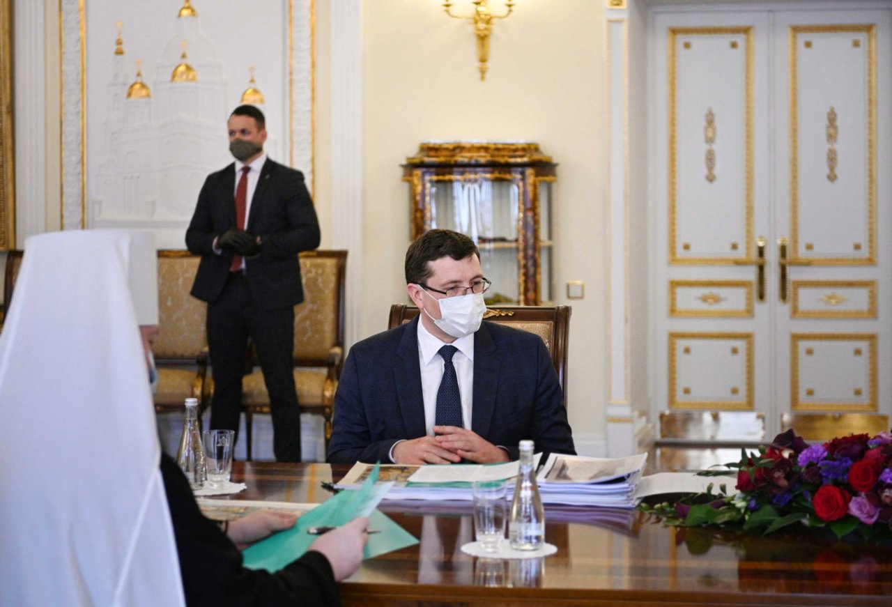 Глеб Никитин обсудил с Патриархом Кириллом работу региона по развитию кластера