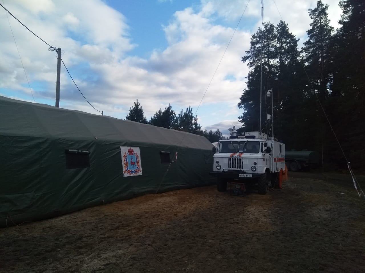 Работы по ликвидации очагов пожара в Первомайске ведутся круглосуточно