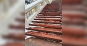 В Нижнем Новгороде начала разрушаться Театральная лестница 