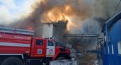 Масштабный пожар произошел в промзоне Нижнего Новгорода