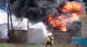 Появилось видео с тушения пожара в дзержинской промзоне