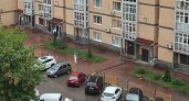 Град и затяжной ливень накрывают Нижний Новгород