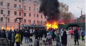 В Нижнем Новгороде вспыхнул трамвай и полностью сгорел