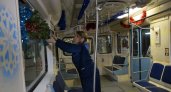 Нижегородцы будут ездить в украшенных к Новому году вагонах метро