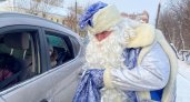 Дед Мороз ГИБДД останавливает водителей на дорогах Нижнего Новгорода