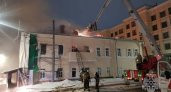 Старинный дом в Нижнем Новгороде охватил пожар