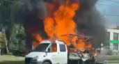 Посреди дороги в Нижнем Новгороде загорелась ГАЗель