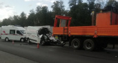 Жуткое ДТП произошло на трассе у поселка Юганец с участием рабочей техники